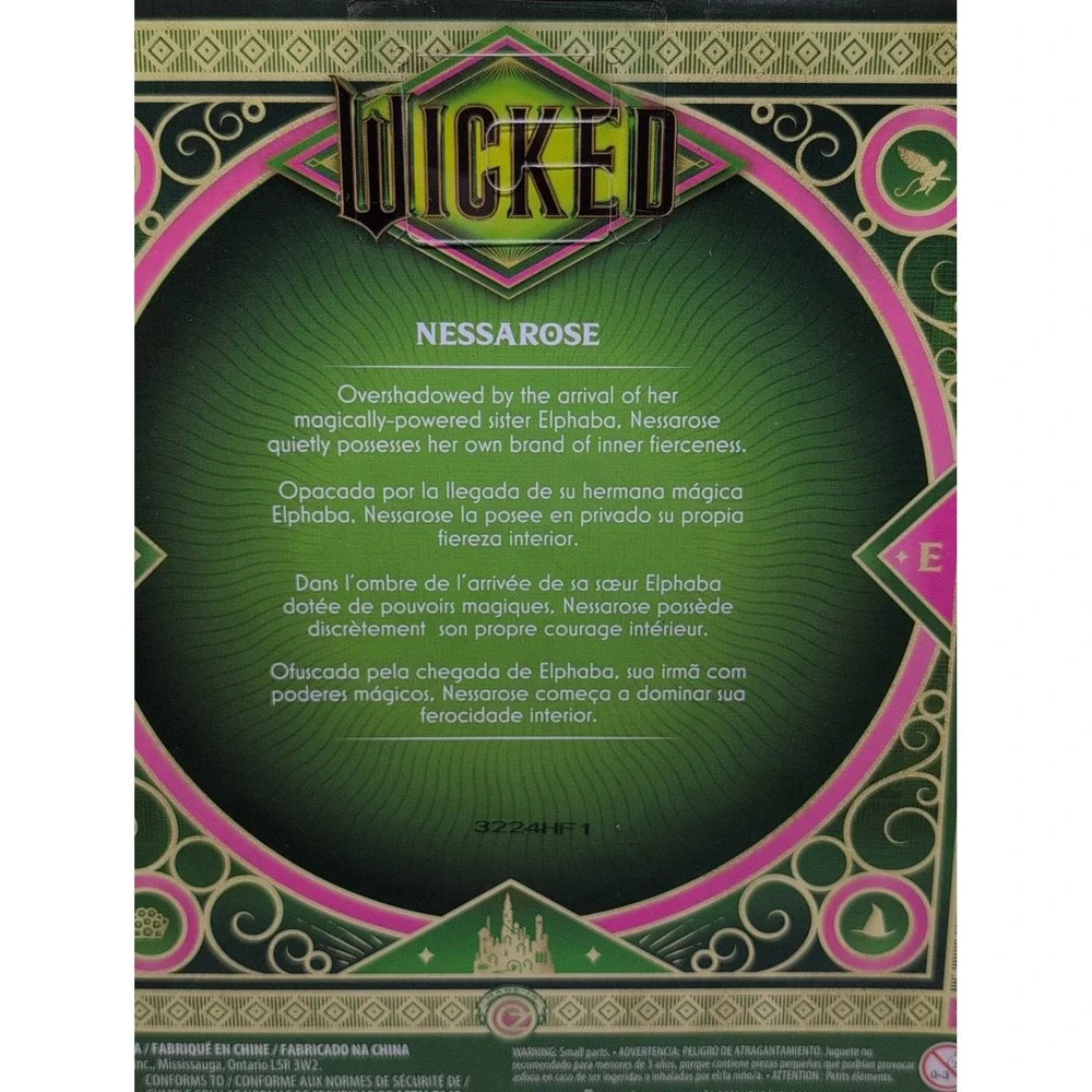 Wicked Nessarose Fashion Doll, Moveable Wheelchair, New